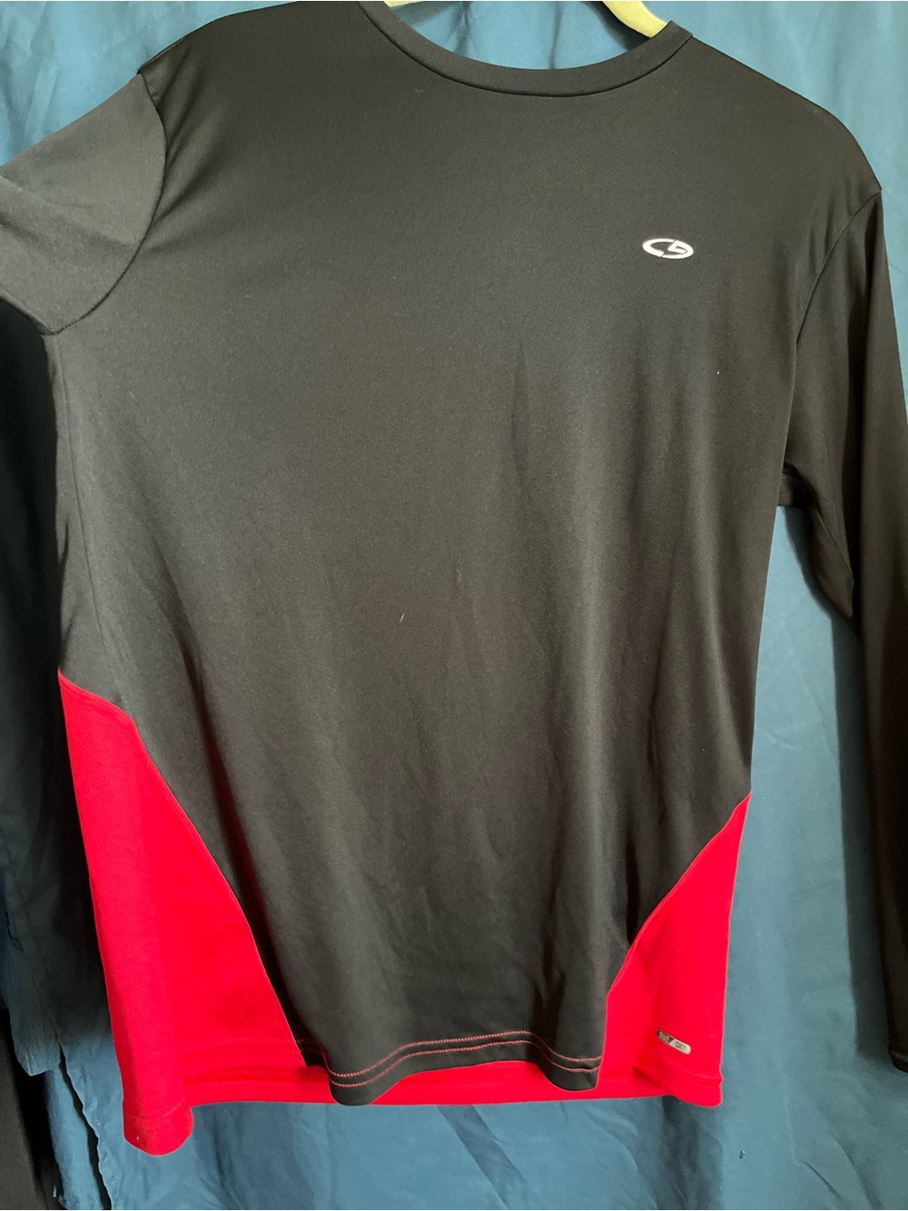 C9 Champion Black and Red Long Sleeve Athletic Tee